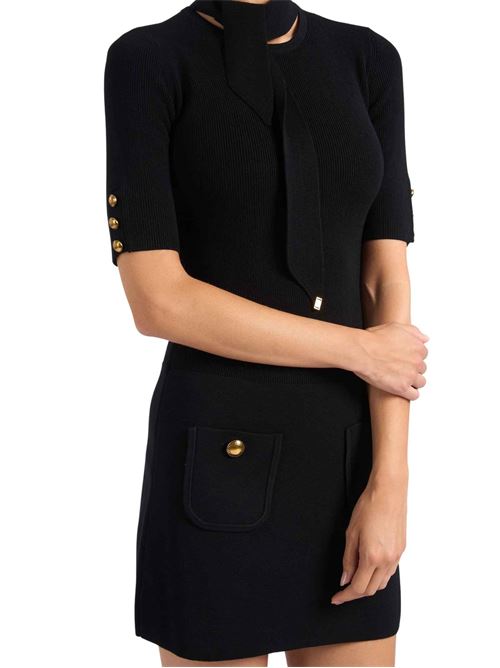 Abito in maglia con bottoni gioiello Elisabetta Franchi | AM04S66E2110